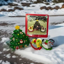 Vintage X’Mas Napkin Holder Rocking Horse Salt & Pepper Shakers Set By JSNY