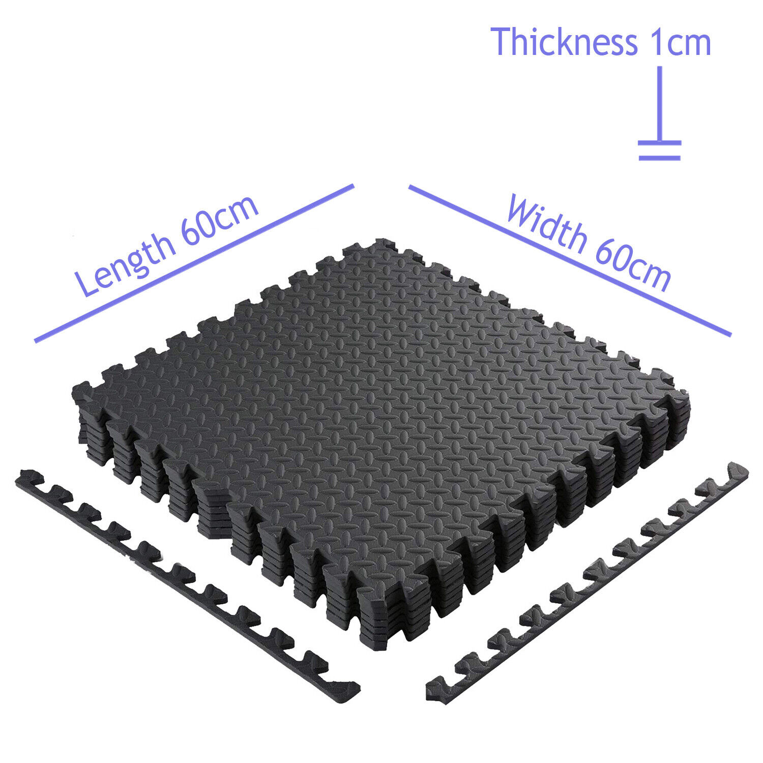 EXTRA THICK GYM FLOORING INTERLOCKING FLOOR MATS EVA SOFT FOAM MAT YOGA