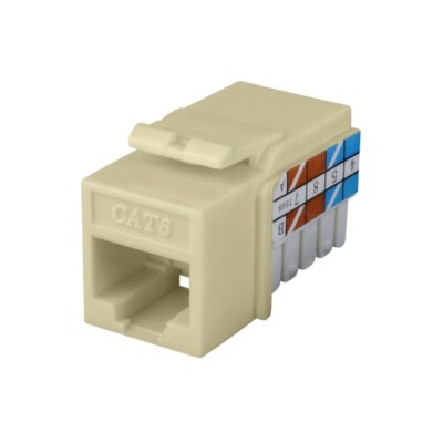 Construct Pro  Cat6 (RJ-45) Keystone Jack (Ivory)