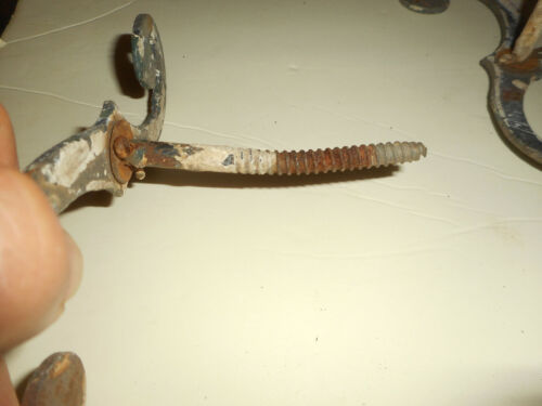 Vintage Schmiedeeisen Fensterladen Hund S-Scroll Holdback 1 EINZELN Ersatz 6 3/4" - Bild 8 von 9