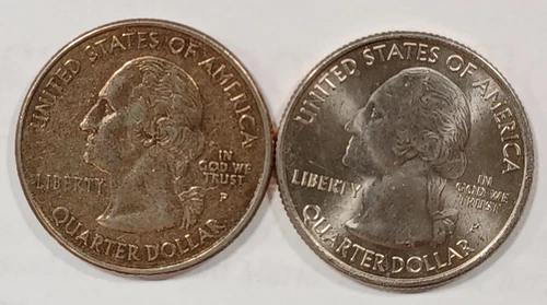 2006 P Nebraska Chimney Rock State Quarter Missing Clad Layer