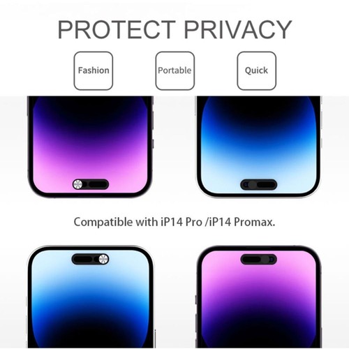 Privacy Cap Front Camera Slider Webcam Cover For iPhone 14 14 ProMax Plus - Zdjęcie 9 z 11