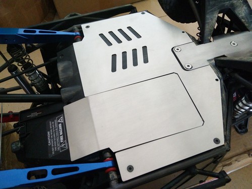 Stainless Steel Chassis Armor Skid Plate for Traxxas Unlimited Desert Racer UDR - Picture 8 of 10