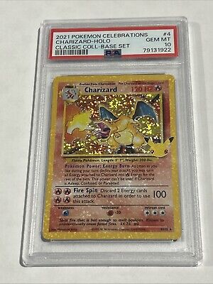 Charizard PSA 10 Celebrations 25th Anniversary Holo-Bleed Charizard PSA 10 Celebrations 25th Anniversary Holo-Bleed