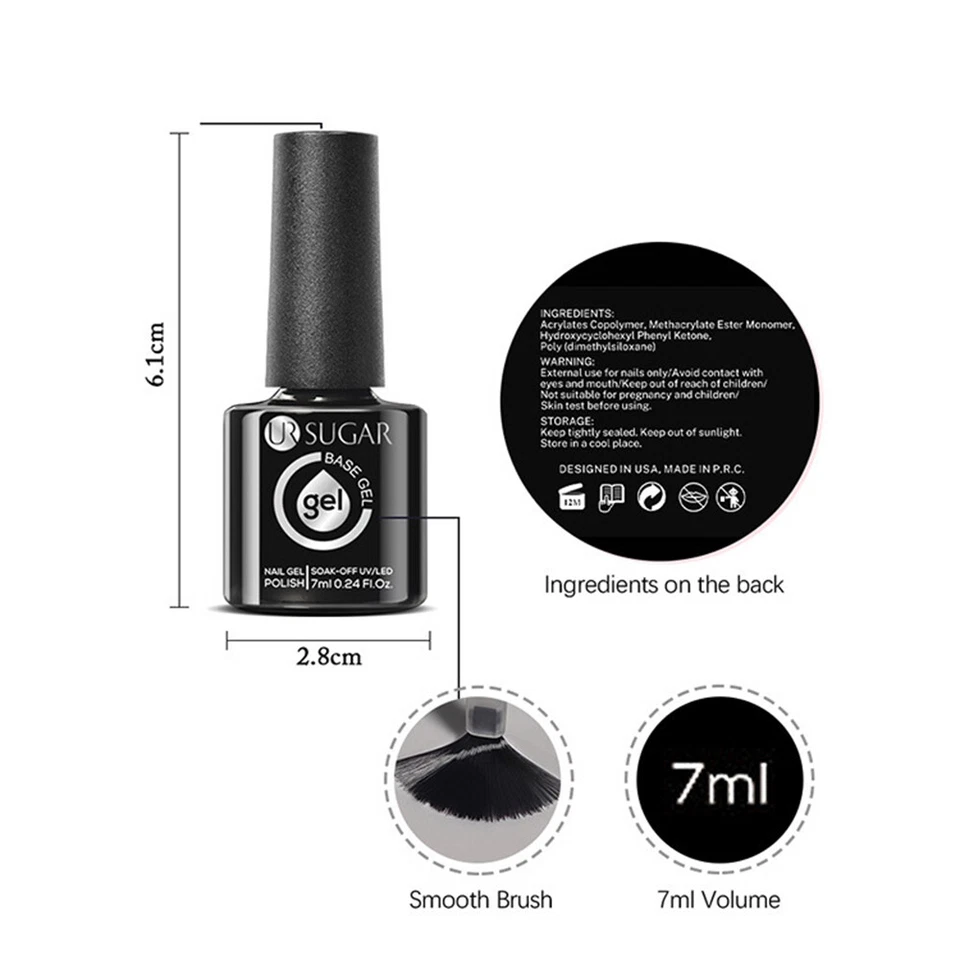 7 мл волокна резиновый ногтей гель польский основание гель пропитывать с LED гель польский распыления сделай сам - Изображение 3 из 4