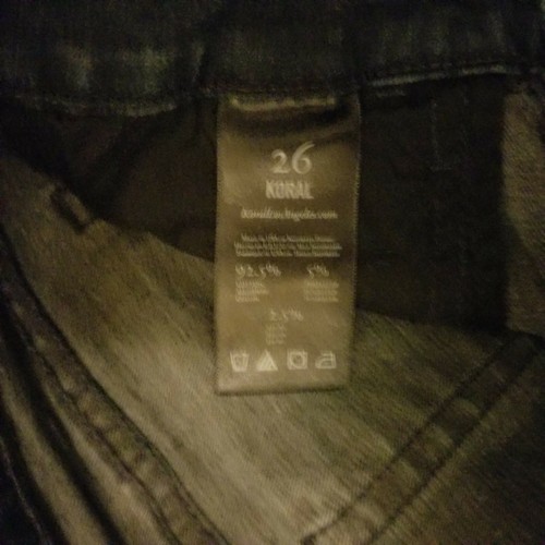 Koral Dark Wash Jeans Gr. 26 Mini Bell Boot Cut - Bild 4 von 4