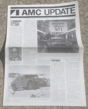 1982 AMC Update Factory Employee Newspaper FIRST HUMMER ARTICLE HMMWV AM GENERAL