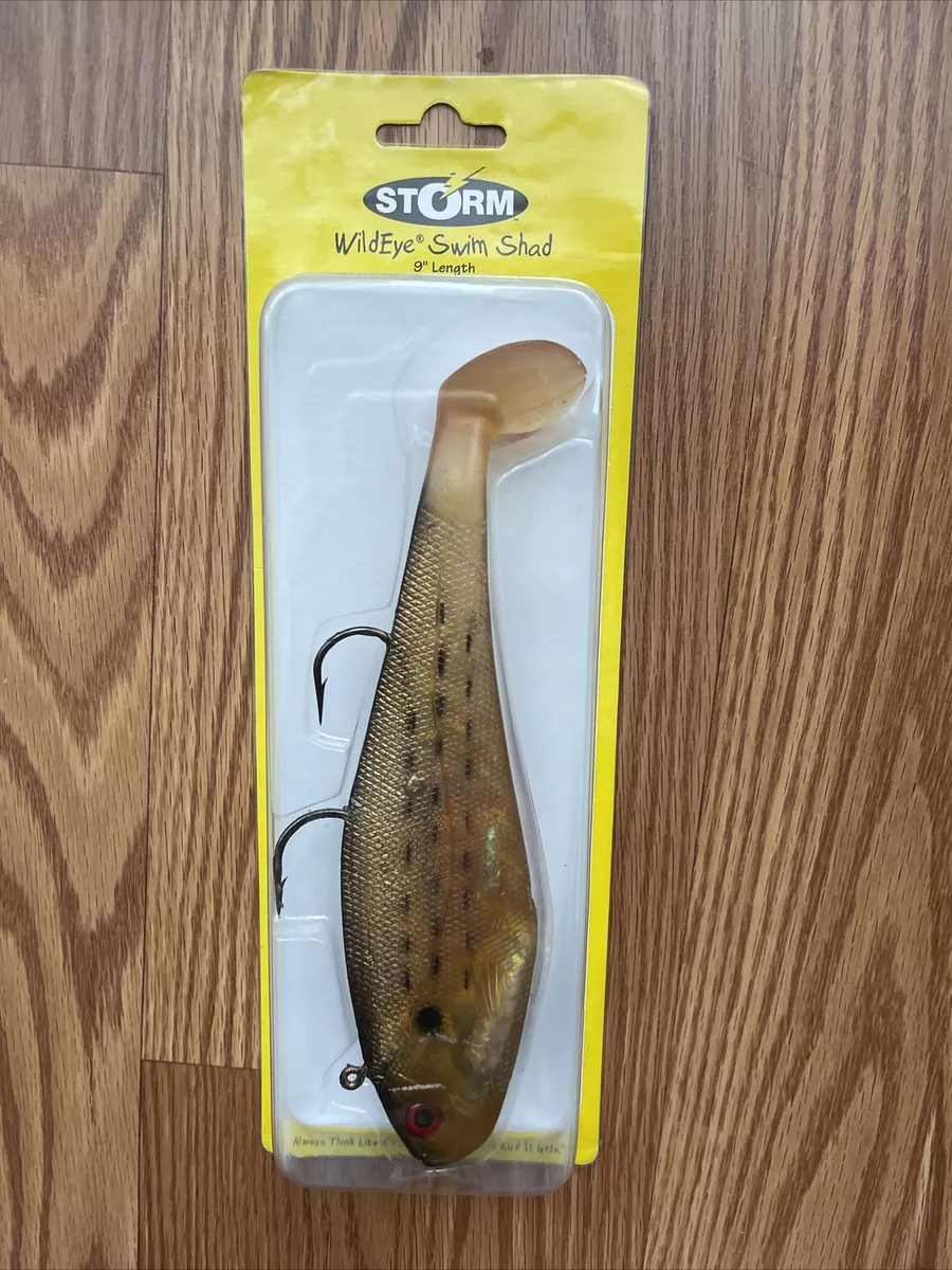 Storm WildEye Swim Shad 9 inch Fish Paddle Tail Swimbait Bass Pike