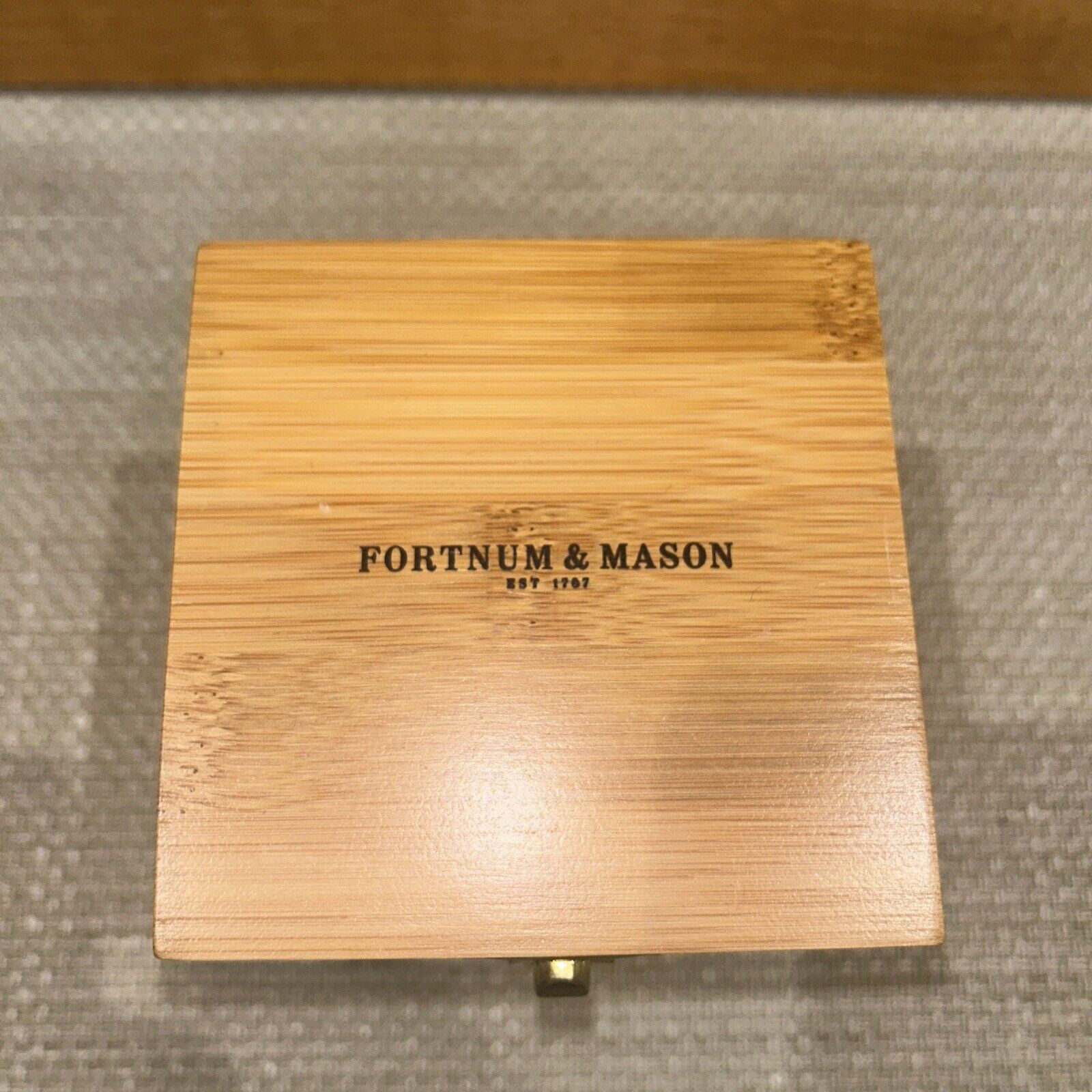 Fortnum & Mason Wooden Tea Caddy/ Trinkets Box