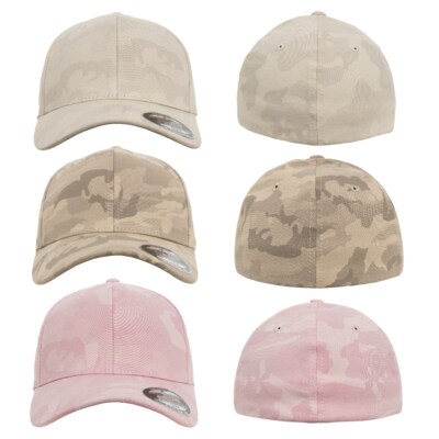Flexfit Light Camo 6 Panel Cap Camo-Pattern Pastel Camouflage Baseball Kappe Hat