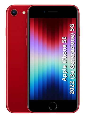 Smartphone Apple iPhone SE 2022 3a Generazione 5G 128GB 4,7" ROSSO RED MMXL3 - Foto 1 di 6