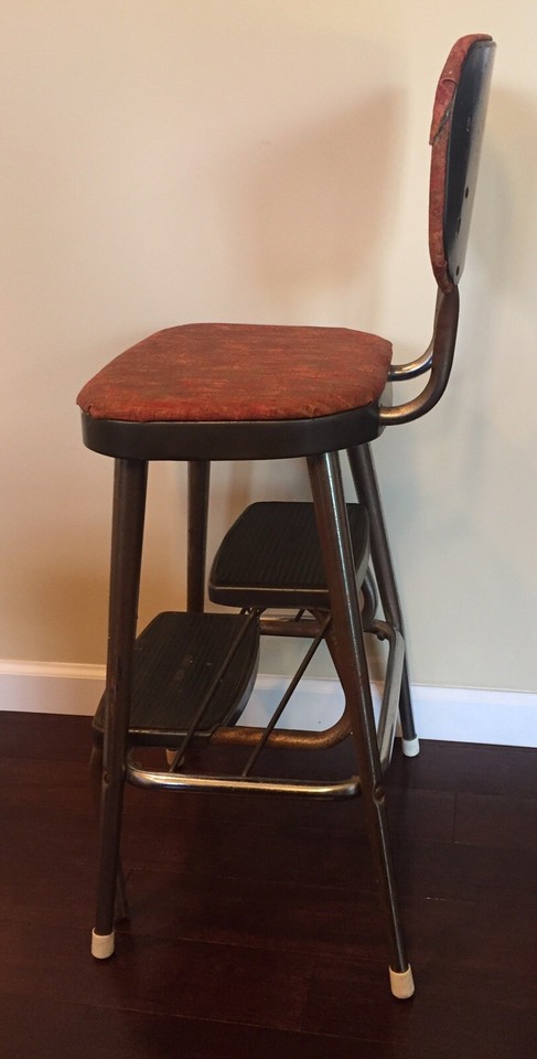 Vintage Mid Century 50s Ames Maid Step Stool Chair Kitchen Retro | eBay
