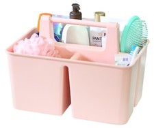 Shower Caddy Organizer with Handle, 3 Compartments, Portable Storage Made In USA