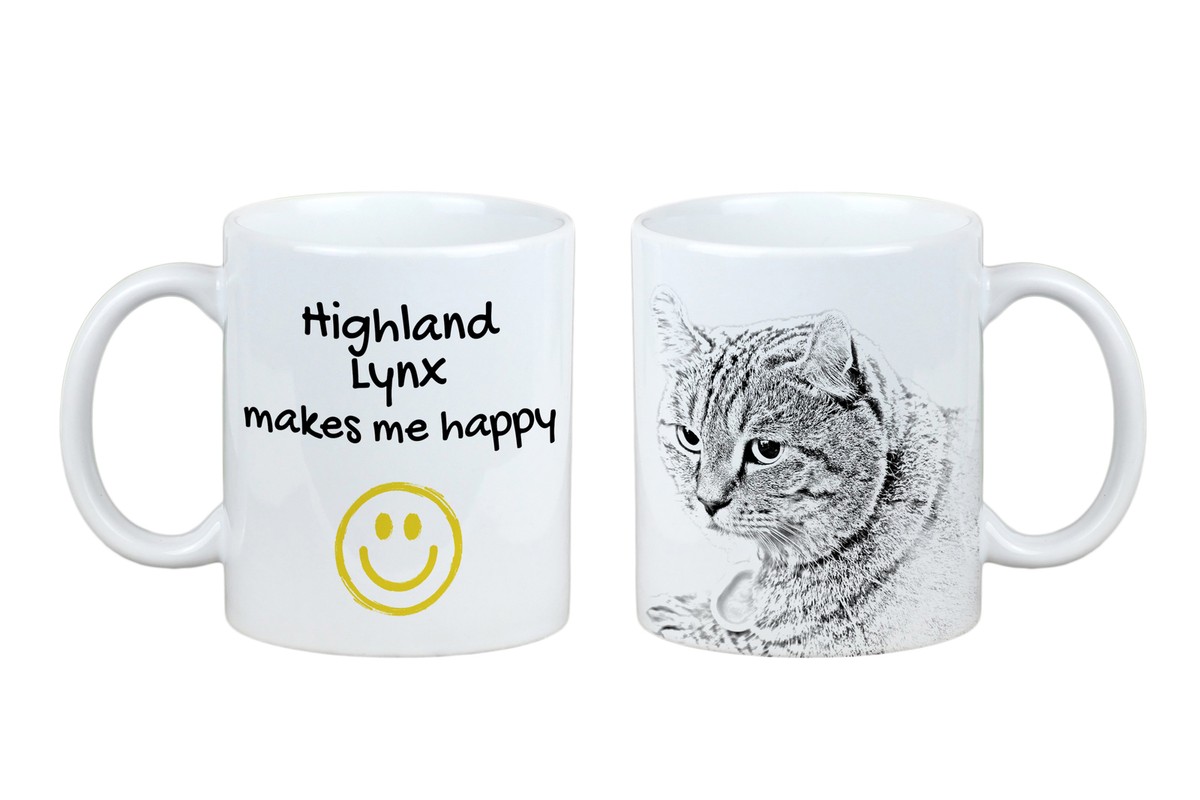 Highland Lynx A cup with a cat makes me Art-Dog