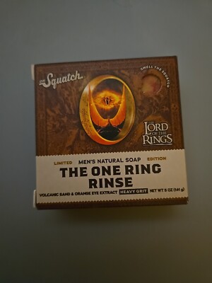Dr. Squatch Ltd Ed. Bar Soap Lord Of The Rings The One Ring Rinse Heavy Grit 5oz