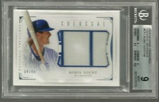 Robin Yount 2016 Panini National Treasures Colossal Jersey 04/49  BGS 9 9.5 X 2