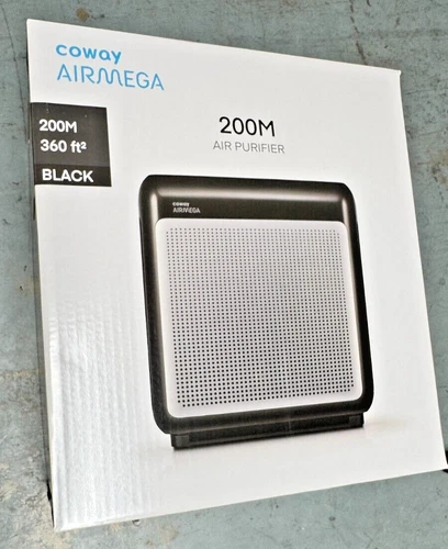 Coway AIRMEGA 200M True HEPA Air Purifier, 361 sq.ft, Black