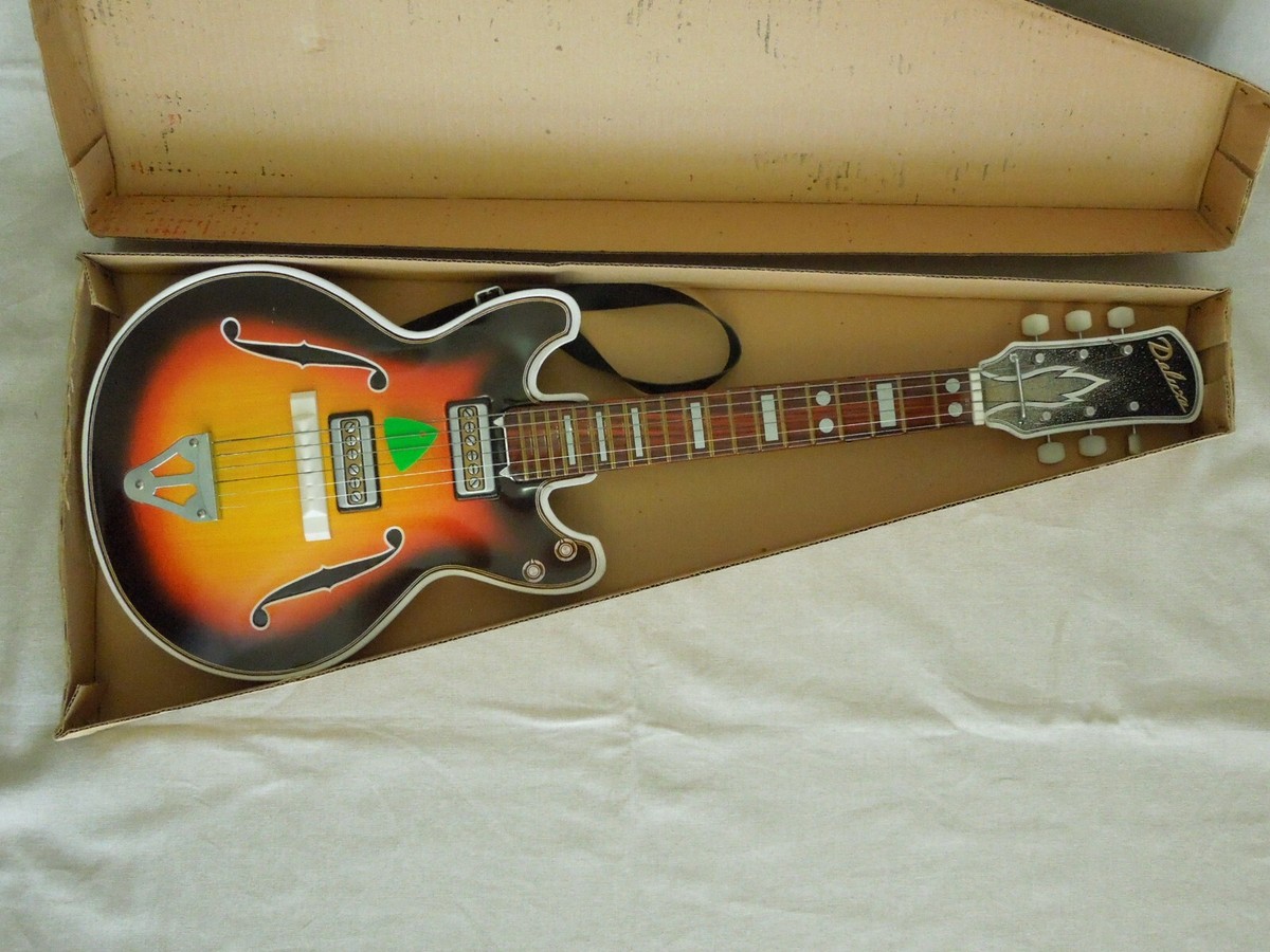 Rare! 1960s Vintage Nomura Toy TN Tin Electric Guitar Gibson Rare! 1960s Vintage Nomura Toy TN Tin Electric Guitar Gibson