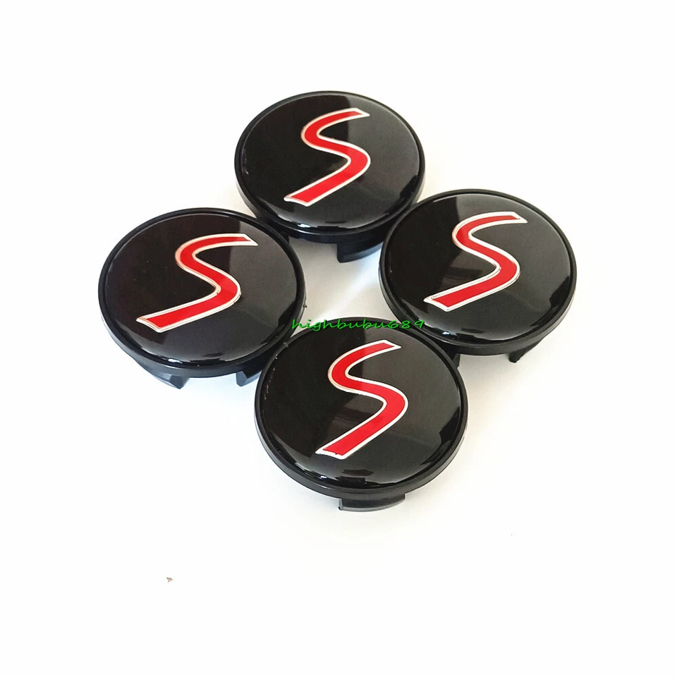 54mm S Wheel Center Hub Cap wheel Badge cover RED for JCW Countryman R50 R55 R56 - Image 3 of 3