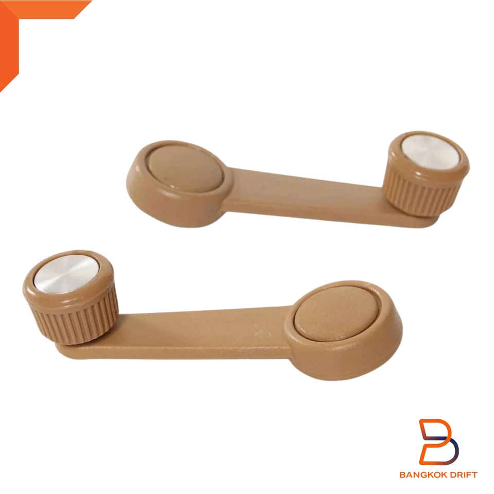 Manivela de ventana interior beige para camioneta Mazda UF B2000 B2200 B2600 85-93 Foto 4 de 4