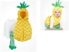 Carter's Pineapple Baby Halloween Plush Costume 3pc Set 12M