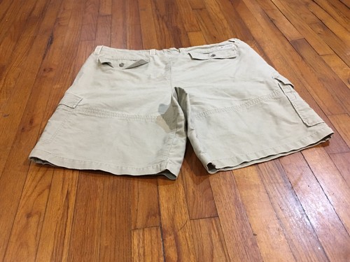 Columbia Cargo Khaki Drawstring Outdoor Cotton Hiking Shorts Mens Size 42 x 10 - Picture 11 of 12