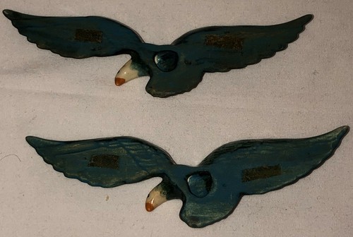 2 Pennsbury Pottery 4 1/2" GREEN EAGLES - Picture 2 of 2