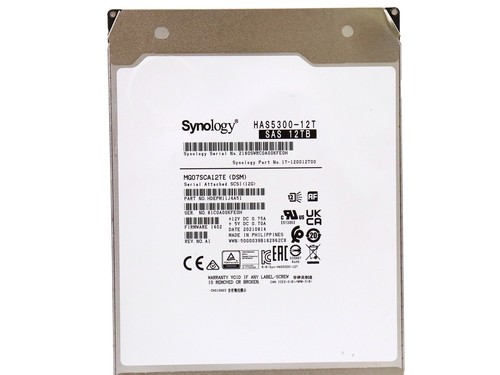 Synology 12TB HAS5300-12T 3.5" 7.2K RPM SAS Internal HDD MG07SCA12TE - Photo 2/6