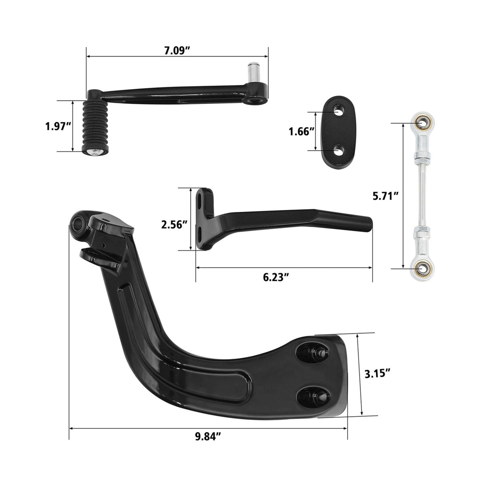 Motorcycle Mid Controls Shift Side Kit For Harley FXFB Sport Glide FLSB