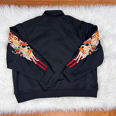 DOUBLET Strangest Comfort Men Black Red Chaos Embroidered DOUBLET Strangest Comfort Men Black Red Chaos Embroidered