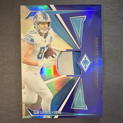 Panini Phoenix Franchise Future Material Sam LaPorta Lions Blue /49 FFM-SLA