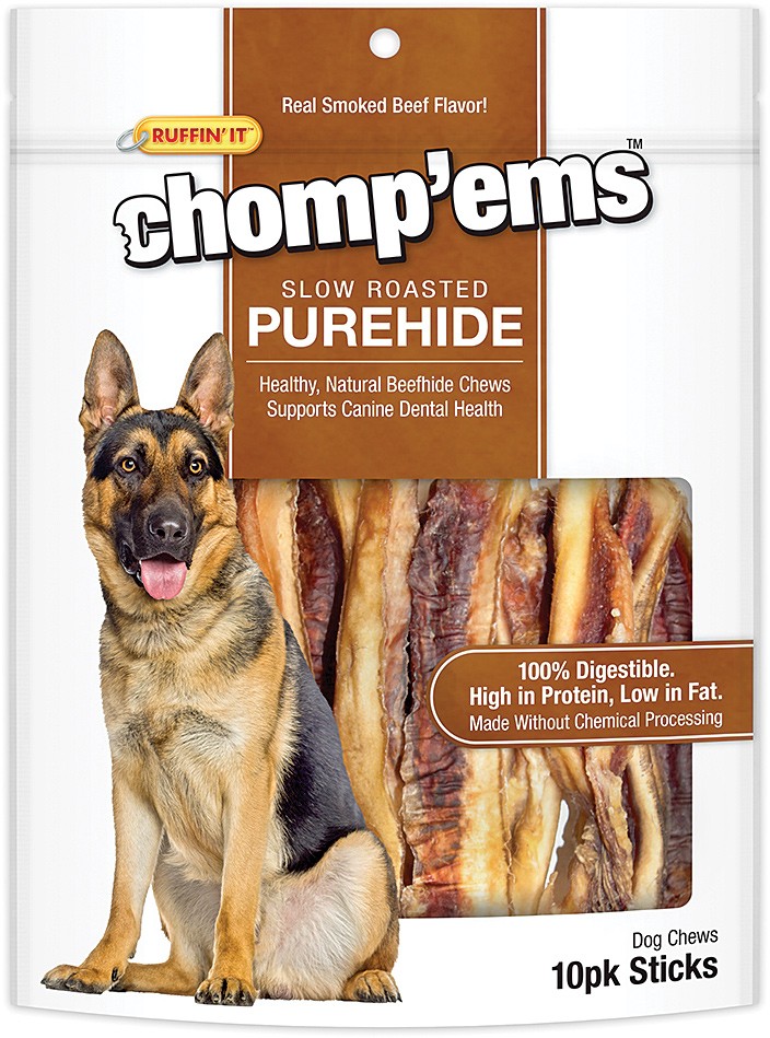 Палочки из натуральной кожи Ruffin It Chompems - 10 упаковок вкусных лакомств для собак 3790₽