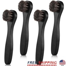 Horse Hair Cleaning Brush Plastic Handle Professional Grooming Maintenance New