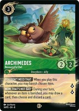 Archimedes - Resourceful Owl 34/P2 Foil Promo Reign of Jafar NM Disney Lorcana