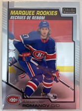 2020-21 OPC Platinum Marquee Rookies-Alexander Romanov #198 CANADIANS