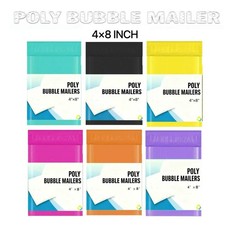 4x8 4" x 7" Color Poly Bubble Mailers Shipping Mailing Padded Bags Envelopes