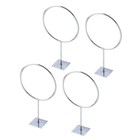  4 Pcs Football Display Stand Sports Basketball Holder for Wall Rack