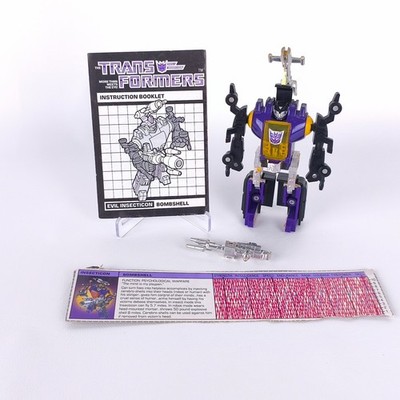Transformers G1 Bombshell Complete Insecticon Vintage + Instructions