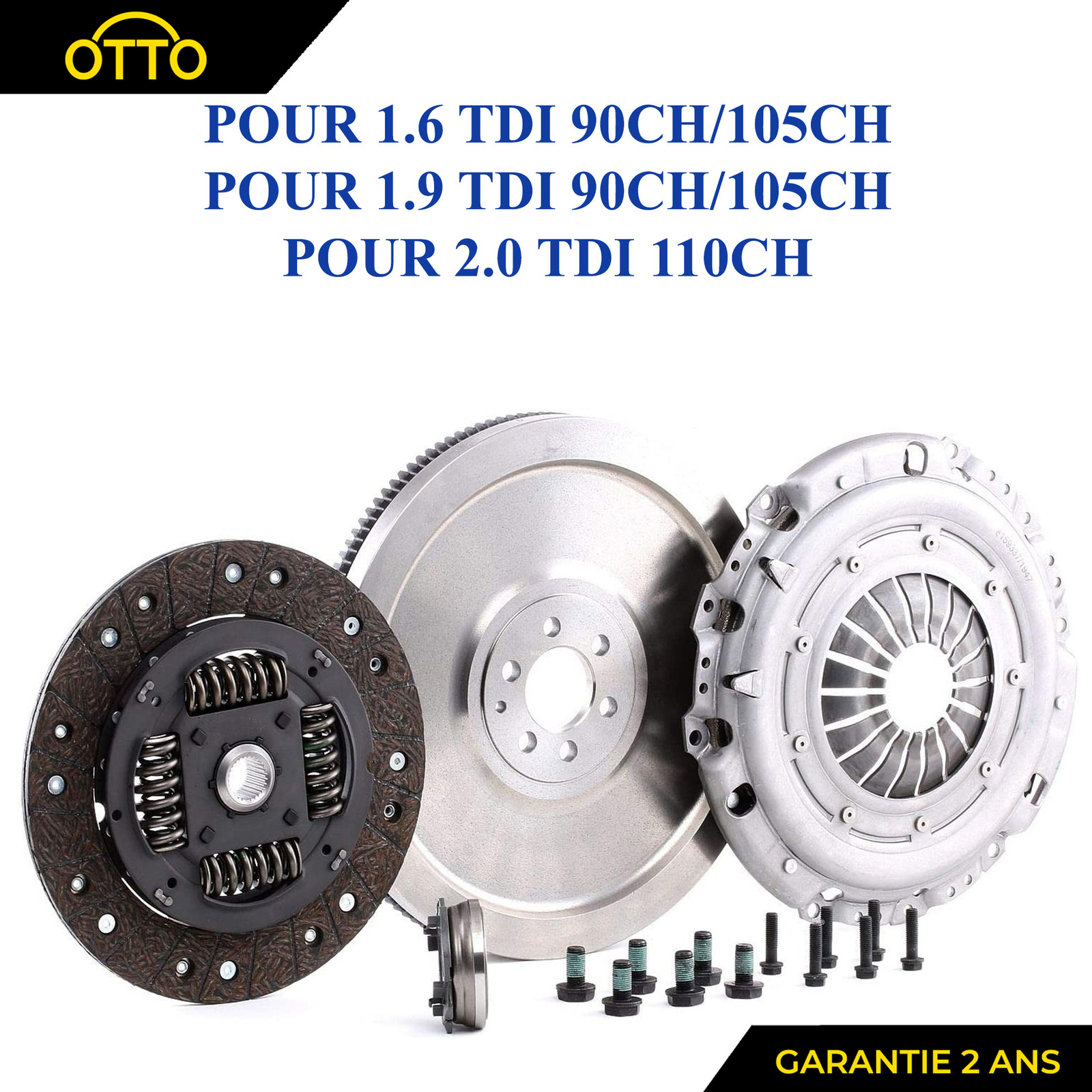 Kit volant moteur rigide A3 Golf 5 Leon 1.9 TDI embrayage conversion