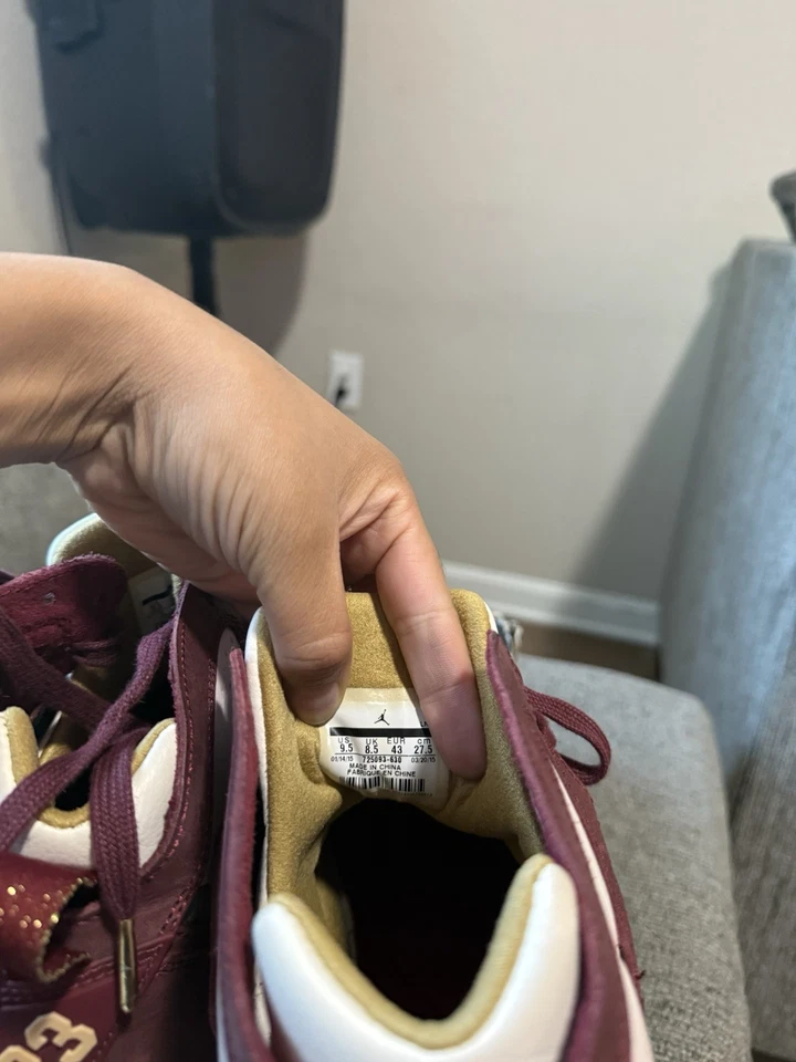 Air Jordan 7 Retro Cigar Sneakers Leather Upper Gum Sole Foto 4 de 4