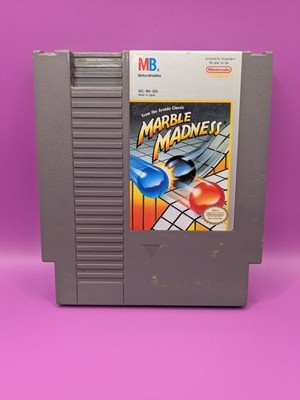 Marble Madness (Nintendo NES, 1989) with dust sleeve