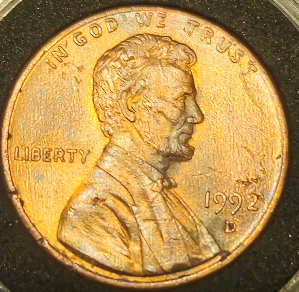 1992 D Lincoln Memorial Cent Close AM Double DDR Gem,with Multiple Errors! - Image 3 of 4