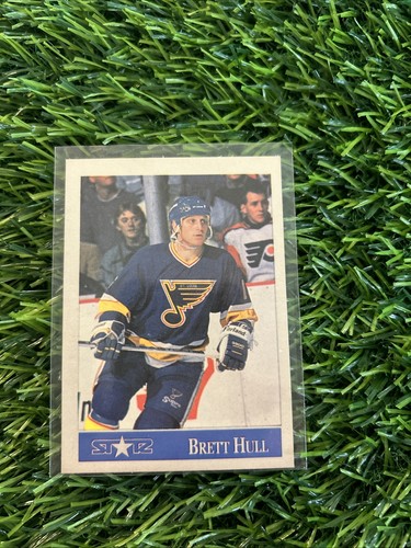 Brett Hull St Louis Blues 1990 - 1991 STATZ Hockey Card H9
