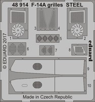 Eduard Accessories 48914 - 1:48 F-14A Grilles Steel For Tamiya - ÄTzsatz - Neu