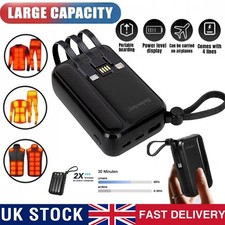 50000mAh Power Bank 4 USB Charger Battery Pack for Heated Vest Jacket Gilet