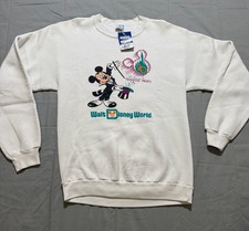 Vintage 1991 Walt Disney World 20 Magical Years Mickey Mouse Crewneck Sweatshirt