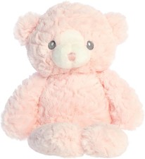 Aurora  Snuggly Huggy Bear  Baby Stuffed Animal - Comforting 13-Inches, Pink