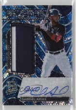 2022 Panini Chronicles Neon Blue Prizm 8/49 Gabriel Arias #PJA-GA Auto 1cx3