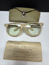 Vtg Safety Glasses W/ Case Pre Owned