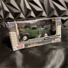 Motormax 1941 Plymouth Pickup 143 American Classics Diecast Greenblack Motormax 1941 Plymouth Pickup 143 American Classics Diecast Greenblack